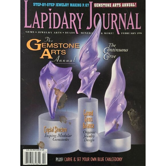 Lapidary Journal Magazine February 1998 Step by Step Jewelry Making - Picture 9 of 9